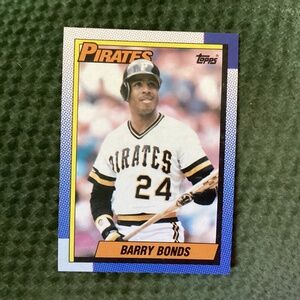 1990 Ultra Rare Topps Barry Bonds baseball card